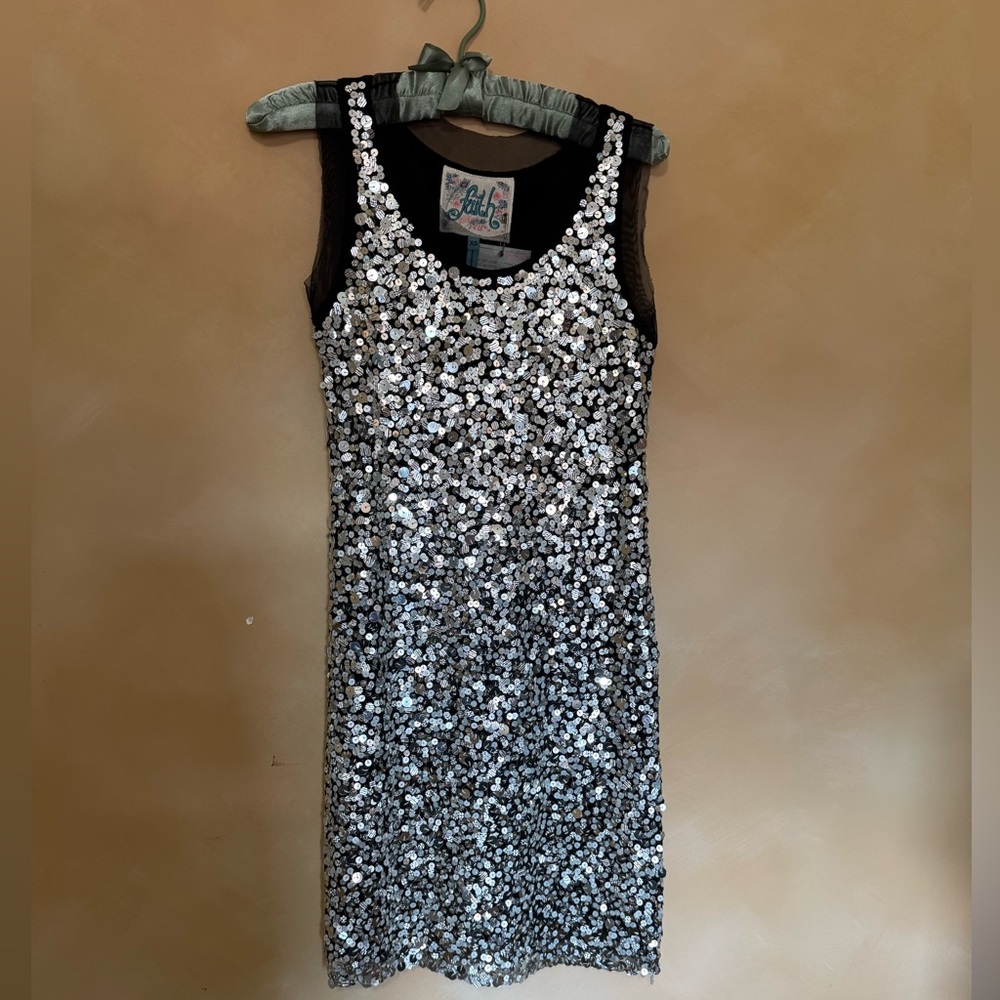 Sequin Silver Dress